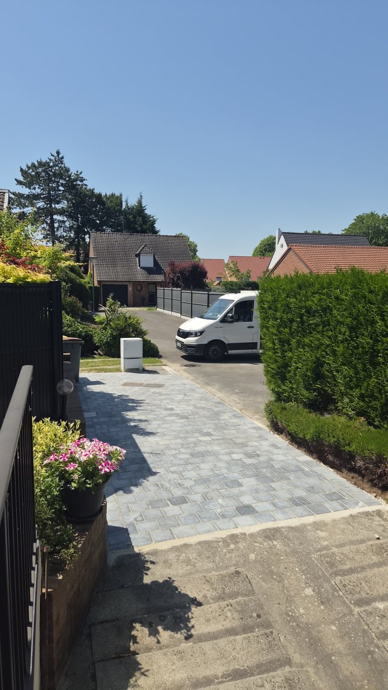 Allée pierre bleu, EMS Pavage