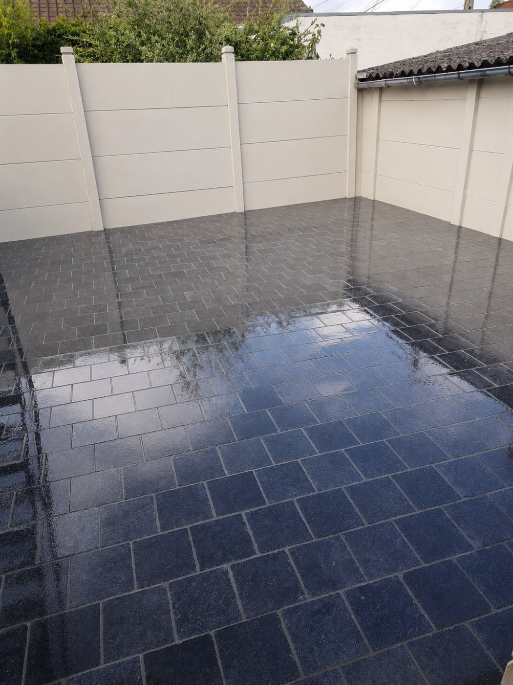 Terrasse pierre bleu, EMS Pavage